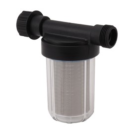 G3/4 Garden Hose Filter Water Pump Strainer Filter Stainless Steel Filter Screen Transparent Design Garden Hose Sediment Filter