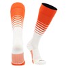 TCK Sports Elite Breaker Soccer Socks (Orange/White, Small) - Orange/White,Small