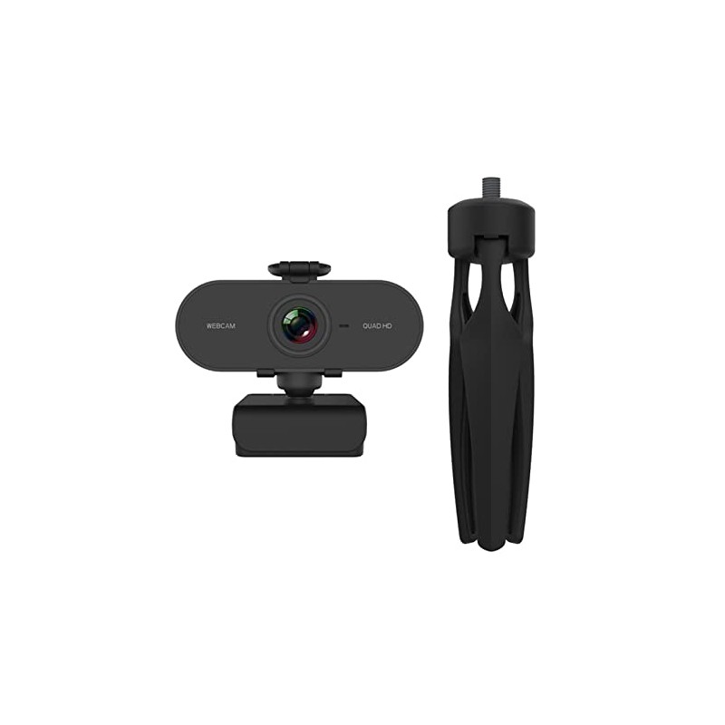 Webcam 2K Full HD Web Camera with Microphone USB Plug