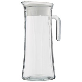 Glass Pitcher with Lid and Handle, Lav Truva Glass Pitcher for Water, Milk, Juice, Lemonade, Iced Tea, Beverages, Wine, 47.2 Oz (1400cc)