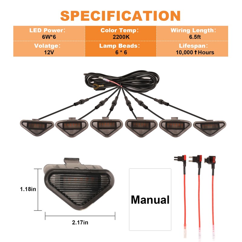Grill Lights for Nissan Frontier Pathfinder 2005 2006 2007 2008