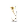 CORHAD Fishing Hook Holder Tool 3pcs Brass Hooks Catfish Tackle