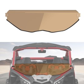 XUTVOTOR X3 Half Windshield, Tinted Front Half Windscreen Window for Can-Am Maverick X3 XRS XDS Turbo R Max 2017-2025 Accessories, Hard Polycarbonate 250x Stronger Than Glass