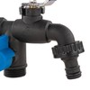 Garden Watering 1/2" bsp Outdoor Double Outlet PVC Lever tap