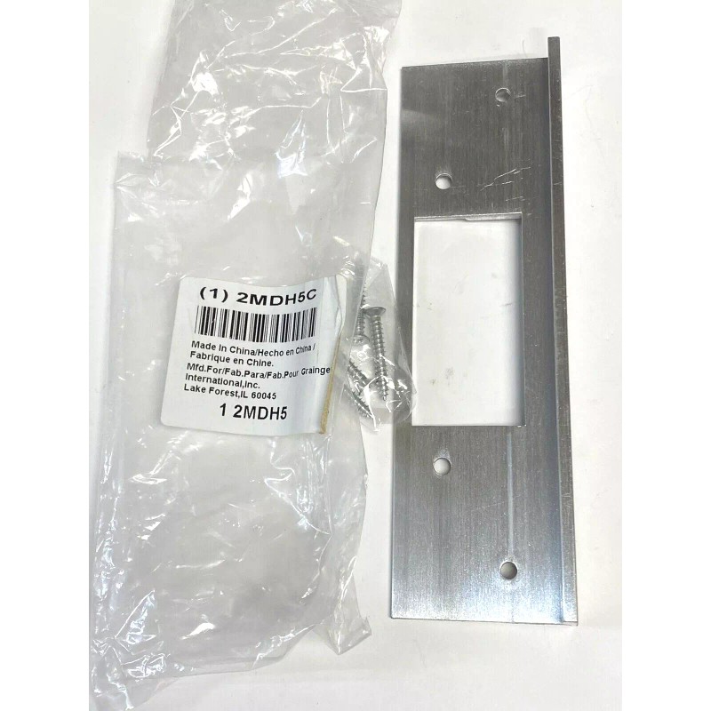 Grainger Door Latch Security Guard Brushed Aluminum 2MDH5C 6 in