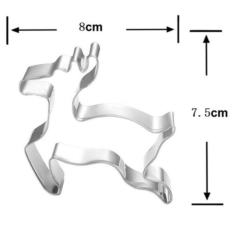WJSYSHOP Deer Cookie Cutter for Celebrations Christmas Birthday Party