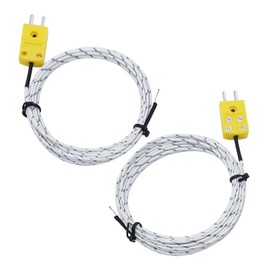 5 K-type connectors thermocouple temperature sensor measuring range -50 - 350 °C; Cable length: 3 meters