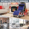 H&ZT Adjustable Chair Folding Lounge Chair Reclining Patio Chairs with