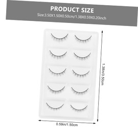 SAFIGLE 10Pairs Dense Eyelashes Natural Look Faux Lashes Makeup Accessory for Photography and Parties Easy to Apply Comfortable for Enhancements