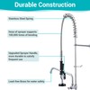 Aquaterior Wall Mount Commercial Pre-Rinse Faucet Kitchen Sink 36" Height