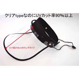 All Weather Sun Visor with UV Protection, Wide, Clear