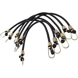Tensor de Equipaje con Ganchos Correa Cuerdas elásticas elásticas Correa de Amarre Extensor Ajustable para Acampar 10 Piezas Correas de Equipaje Cuerda elástica Correa elástica
