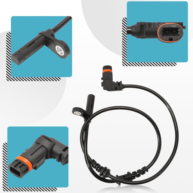 Effitnee 2 x ABS Sensor Front Left Right ‎2049052905 for