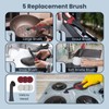 LifeBasis Rechargeable Power Scrubber, Cordless Electric Cleaning Brush, Water Resistant