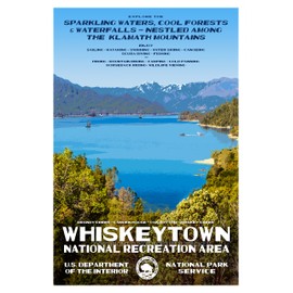 National Park Posters Whiskeytown National Recreation Area, Add Some Retro Flair To Your Home - Original Vintage National Park Decor Design by Robert B. Decker - 100% Recycled Material - Unframed -