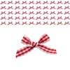 50pcs Mini Ribbon Bow,Cloths Ribbon Bows,Mini Gingham Bow,Red Ribbon Bow