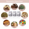 Crafans Coffee Bean Bags with Valve Rectangle Zipper Coffee Storage
