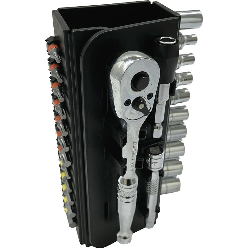 SIGNET Signet Compact Storage 1/4 SQ Socket Bit Set with
