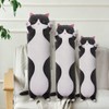 SHINUOER Long Cat Plush Pillow Cat Body Pillow,Black Cat Stuffed