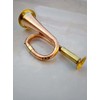 Military Brass Bugle 6" Army Horn Copper Plated Mouthpiece School