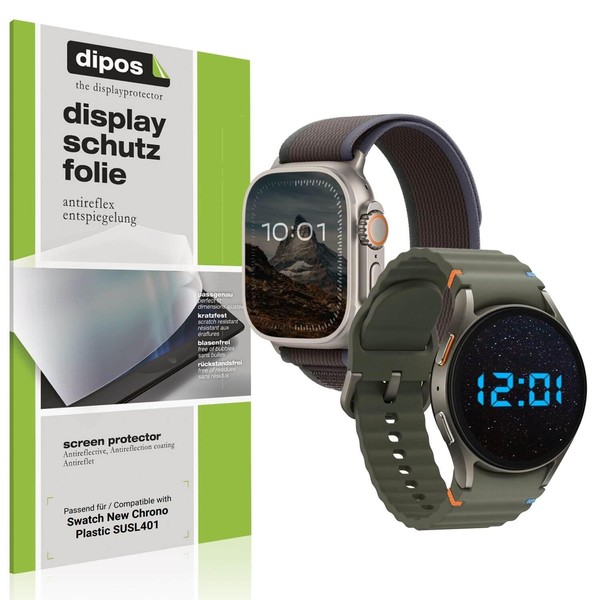 dipos I 6x Matte Screen Protectors for Swatch New Chrono