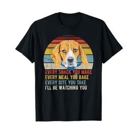 Vintage Every Snack You Make Cute Beagle Dog Lover Mom Dad T-Shirt for Men Women