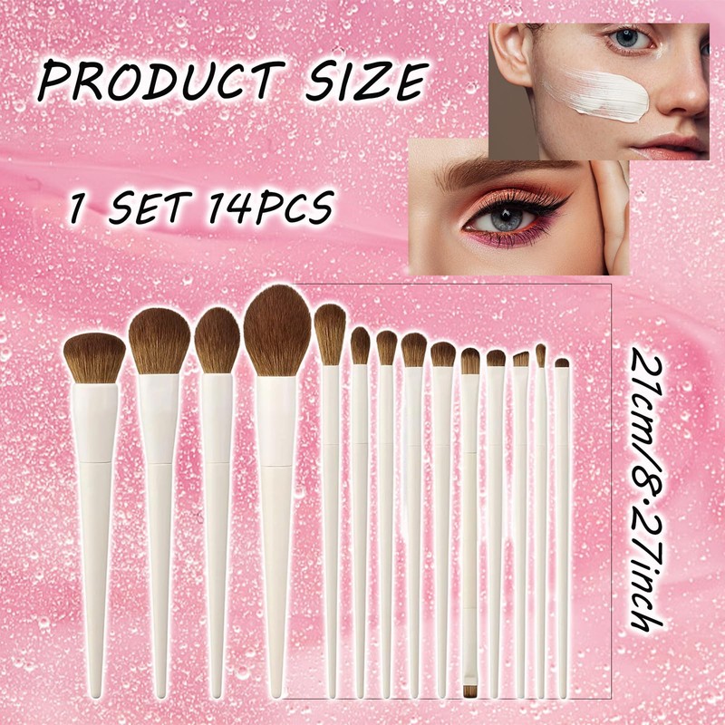 Makeup Brushes Sets, 14Pcs Make up Brushes, Synthetic Makeup Brush