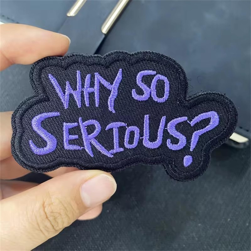 Patches Velcro "Why So Serious" Quotes Patch Emblem Tactical Morale