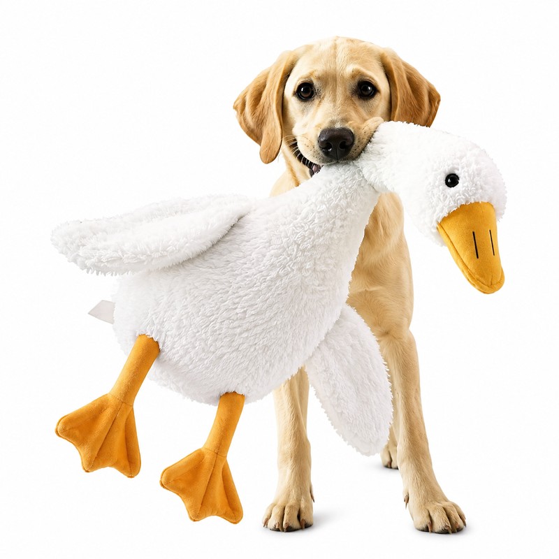 2 Pcs Cute Duck Plush Pet Toy for Dogs &