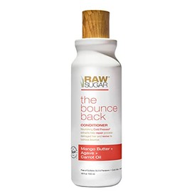 RAW SUGAR, The Bounce Back, Acondicionador Hidratante y Fortalecedor, con Manteca de Mango, Agave y Aceite de Zanahoria, Prensado en Frío, Vegano, Libre de Sulfatos, Parabenos y Siliconas, 532 ml