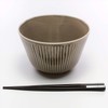 Kowa Pottery Hasami Ware Bowl, Embossed Gray