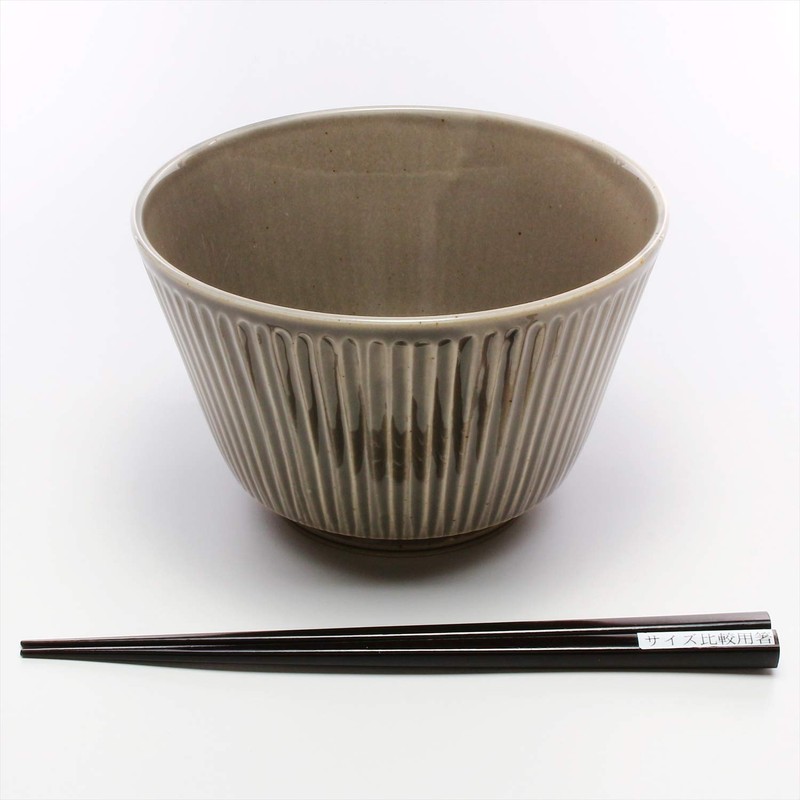 Kowa Pottery Hasami Ware Bowl, Embossed Gray