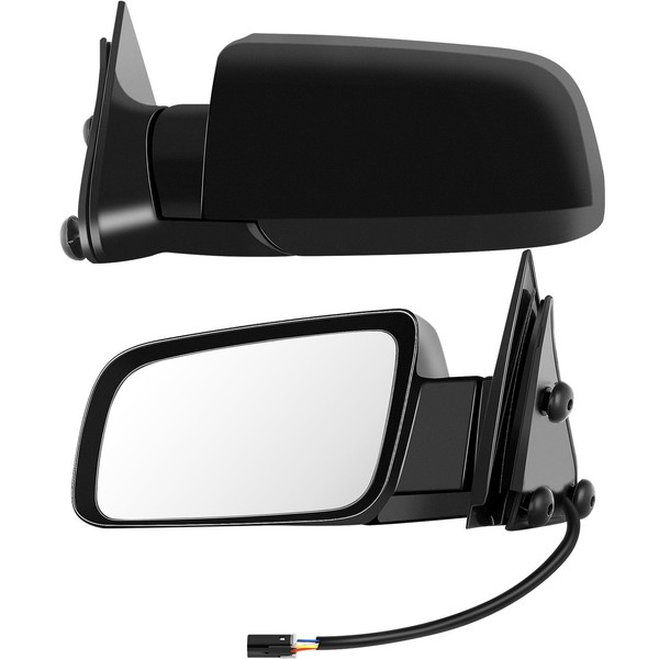 SCITOO Side View Mirrors fit For 1992 1993 1994 For Chevy Blazer 1988-1999 Pickup Truck 1992-1999 Suburban Power Control Manual Folding Exterior Mirrors GM1320122 GM1321122