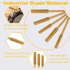AOKLIT 21 pcs Diamond Chainsaw Sharpener 1/8" Shank,Titanium Plated Burr