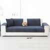 JPGGD - Funda para sofá seccional (1 pieza, gris oscuro,
