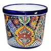 Tierra Fina Talavera Waste Basket - 9.50" Tall
