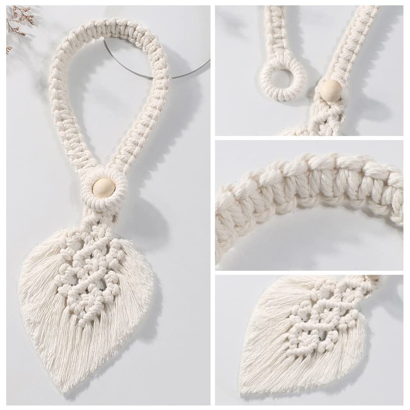 IVEOPPE Tiebacks Boho Curtain Holders, Pack of 2 Curtain Tiebacks