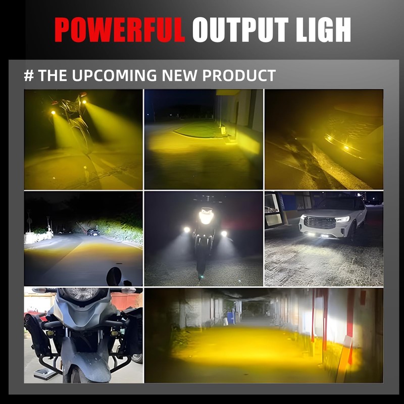 Super Bright Grill Driving Lights, Mini Projector Fog Lights for