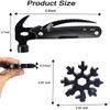 15-in-1 Multitool Hammer Black 18 In 1 Snowflake Multi Tool,