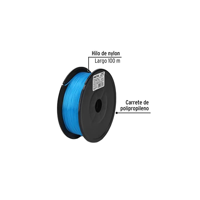 Pretul HIPE-100, Carrete con 100 m de hilo para pesca