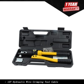 ALL-CARB Hydraulic Crimper YQK-120 12T Cable Lug Terminal Wire Crimping Tool