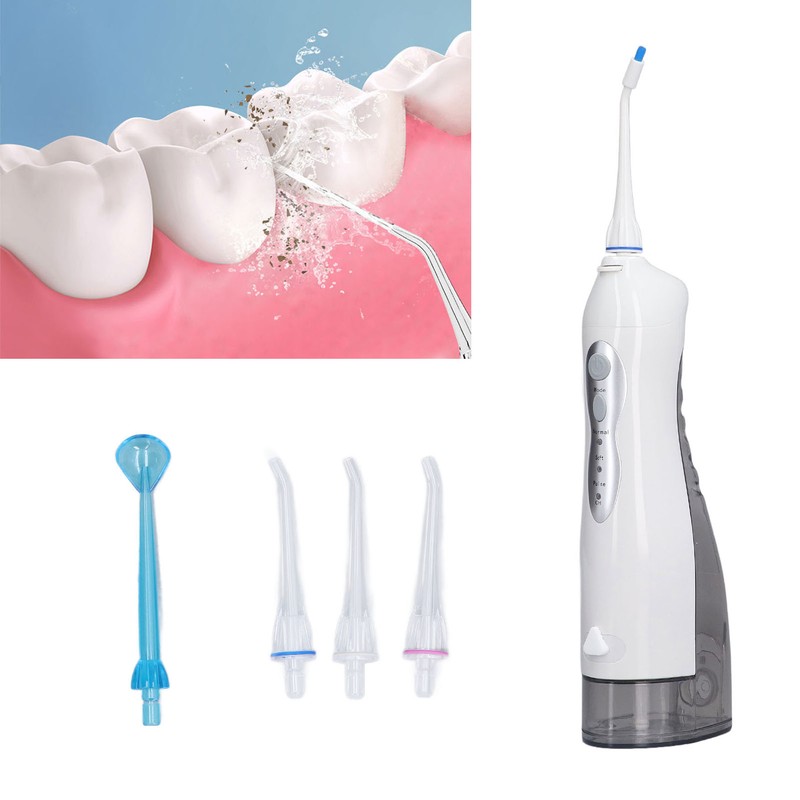 Portable Electric Dental Oral Irrigator High Capacity Food Residues Removal