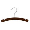 Only Hangers Walnut Wooden Baby Hanger 10" (25)