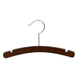 Only Hangers Walnut Wooden Baby Hanger 10" (25)