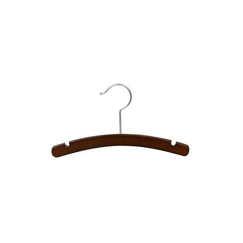 Only Hangers Walnut Wooden Baby Hanger 10" (25)