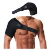 Unisex Sports Training Shoulder Brace for Protection and Prevention Black