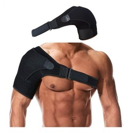 Unisex Sports Training Shoulder Brace for Protection and Prevention Black