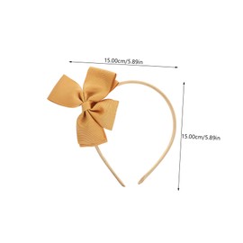 LIFKOME 10pcs Bow Headband Clips Babies Stickers Headband Bow Black Headbands for Bows for Room Headbands for Bow Knot Hairband Polyester Ribbed Belt