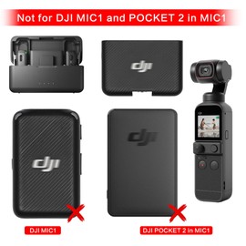 2 Pack Microphone Windscreen Compatible with DJI MIC 2/ OSMO POCKET 3 Microphone Furry Wind Muff (Not for DJI Mic 1)- Red