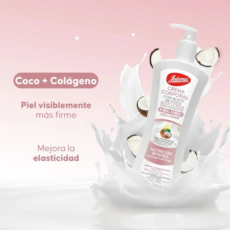 Crema Corporal Con Aceite De Coco Y Colágeno 400 Ml